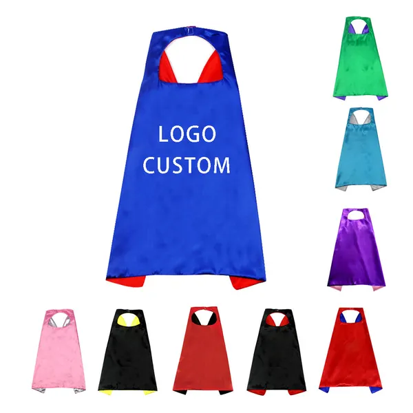 Kids Carnival Celebration Props Anime Cosplay Superhero Cape Costume