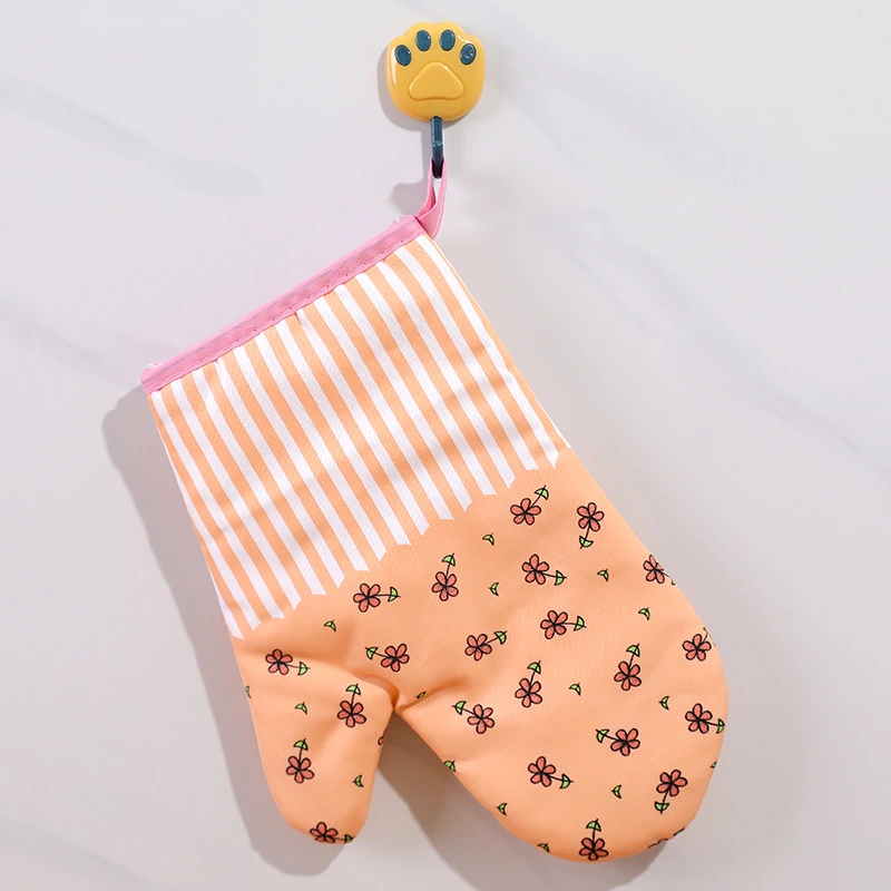 Customized Non-slip Kitchen Cotton Microwave Gloves Baking Oven Mitts