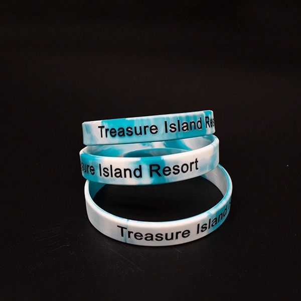 Promotional Custom Logo Debossed Silicone Wristband Bracelet