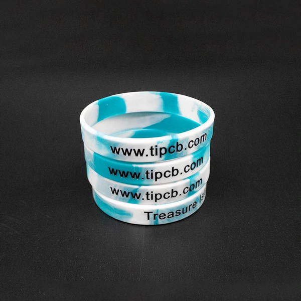 Promotional Custom Logo Debossed Silicone Wristband Bracelet