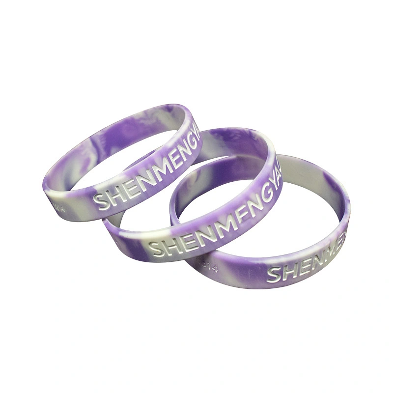 Promotional Custom Logo Debossed Silicone Wristband Bracelet