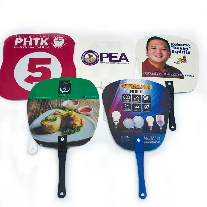 Cheap Promotional Plastic Advertising Advertising Hand Fan