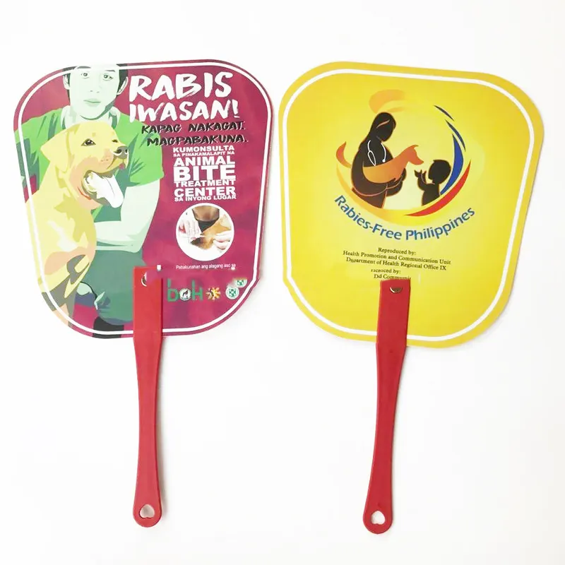 Cheap Promotional Plastic Advertising Advertising Hand Fan