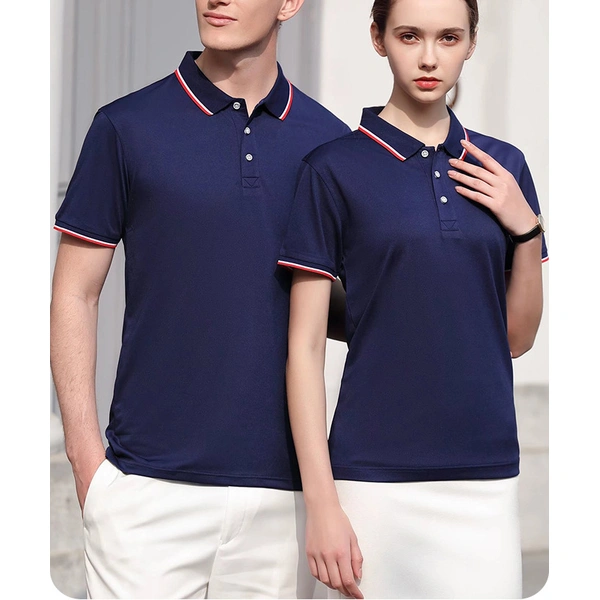 Men Women Custom Printed 100% Cotton Golf Polo T Shirt
