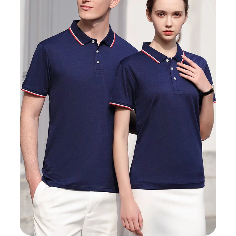 Men Women Custom Printed 100% Cotton Golf Polo T Shirt
