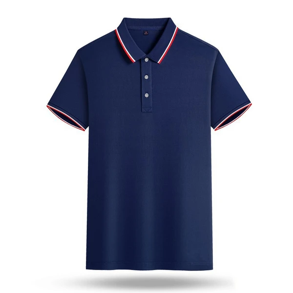 Men Women Custom Printed 100% Cotton Golf Polo T Shirt