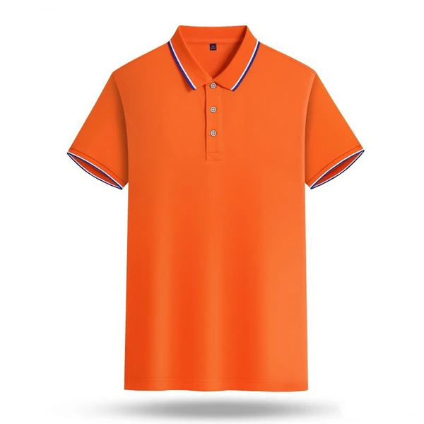 Men Women Custom Printed 100% Cotton Golf Polo T Shirt