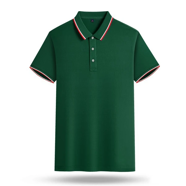 Men Women Custom Printed 100% Cotton Golf Polo T Shirt