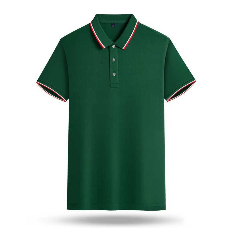 Men Women Custom Printed 100% Cotton Golf Polo T Shirt