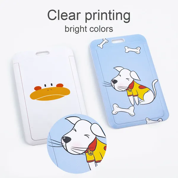 Student Badge Holder Neck Strap Office Lady Cute ID Holder Lanyard