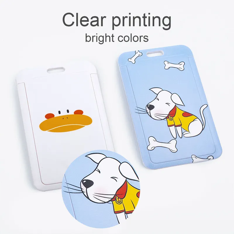 Student Badge Holder Neck Strap Office Lady Cute ID Holder Lanyard