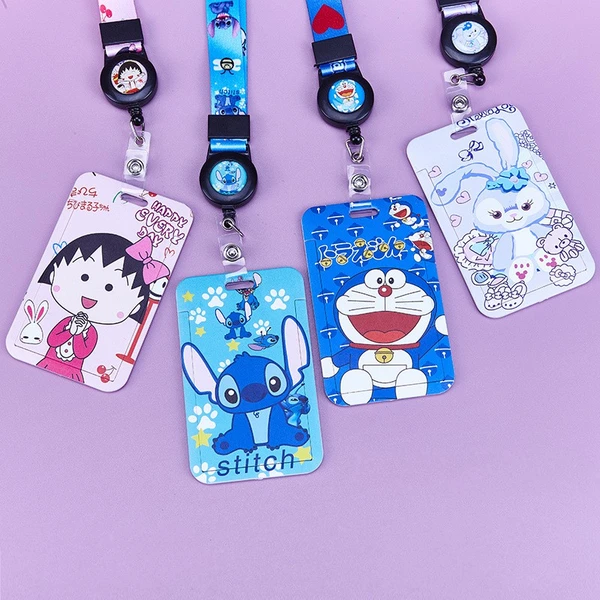 Kids Fashion Cartoon Daily School Id Badge Neck Strap Lanyard