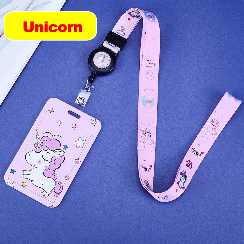 Kids Fashion Cartoon Daily School Id Badge Neck Strap Lanyard