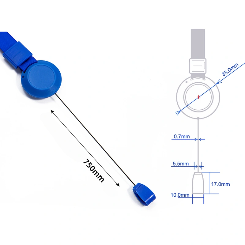 Solid Meeting Exhibition Business ID Lanyard with Custom Company Logo