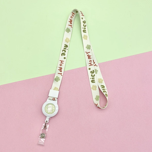 Promotional High Quality Cartoon Anime Sublimation Pull Reel Lanyard