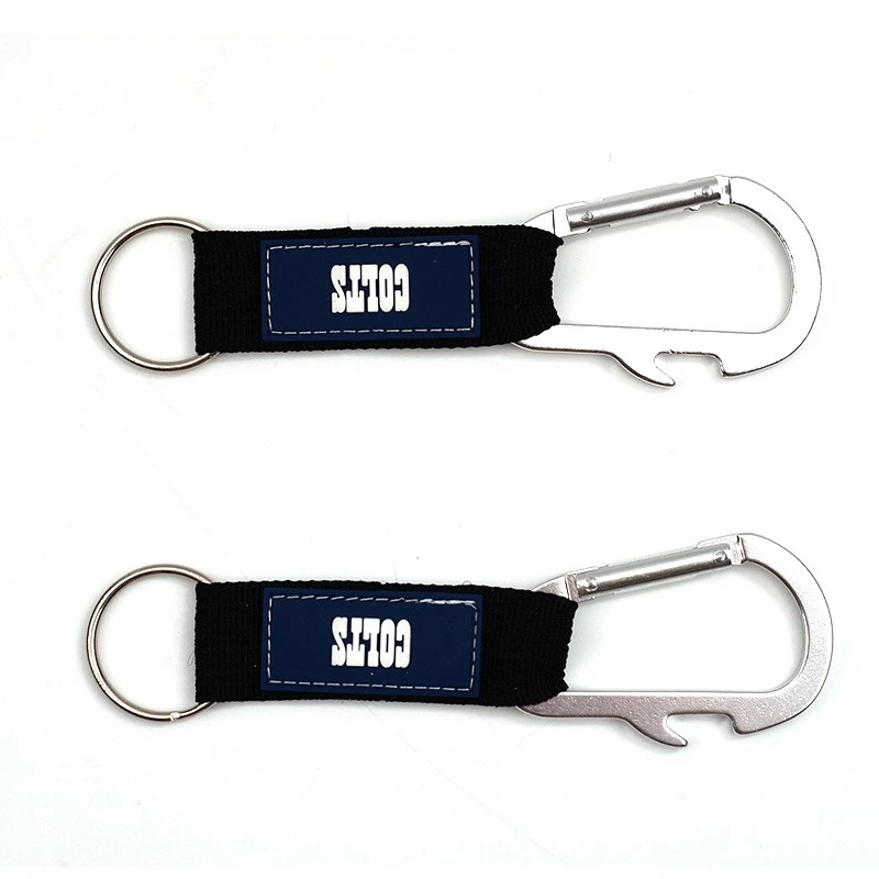 Wholesale Custom Short Aluminium Climbing Carabiner Keychain Lanyard