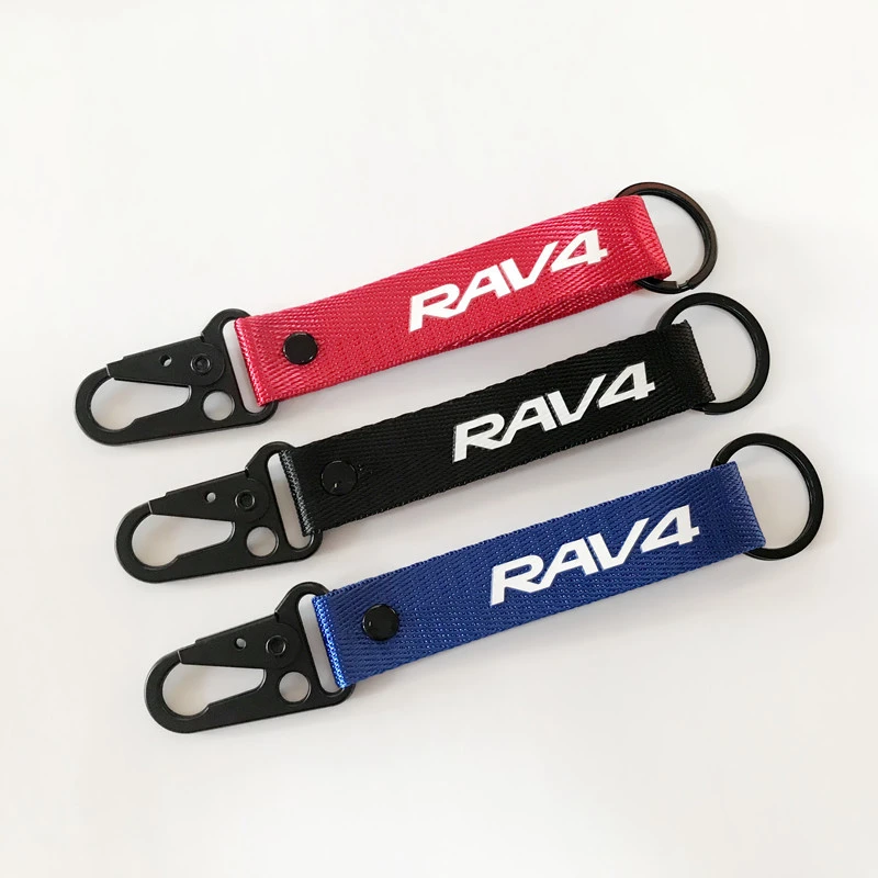 Custom Short Carabiner Nylon Wrist Keychain Strap Wholesale