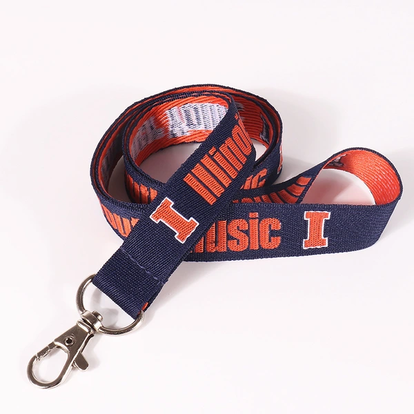Promotional High Quality Jacquard Logo Advertising Neck Strap