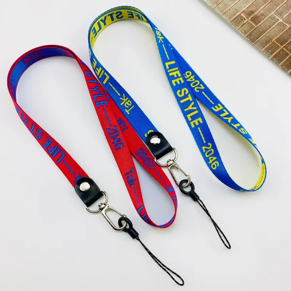 Cheap Personalized Polyester Neck Woven Custom Jacquard Logo Lanyard