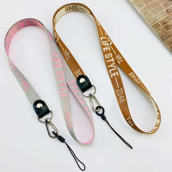 Cheap Personalized Polyester Neck Woven Custom Jacquard Logo Lanyard