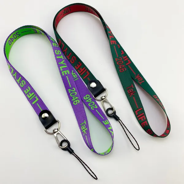 Cheap Personalized Polyester Neck Woven Custom Jacquard Logo Lanyard