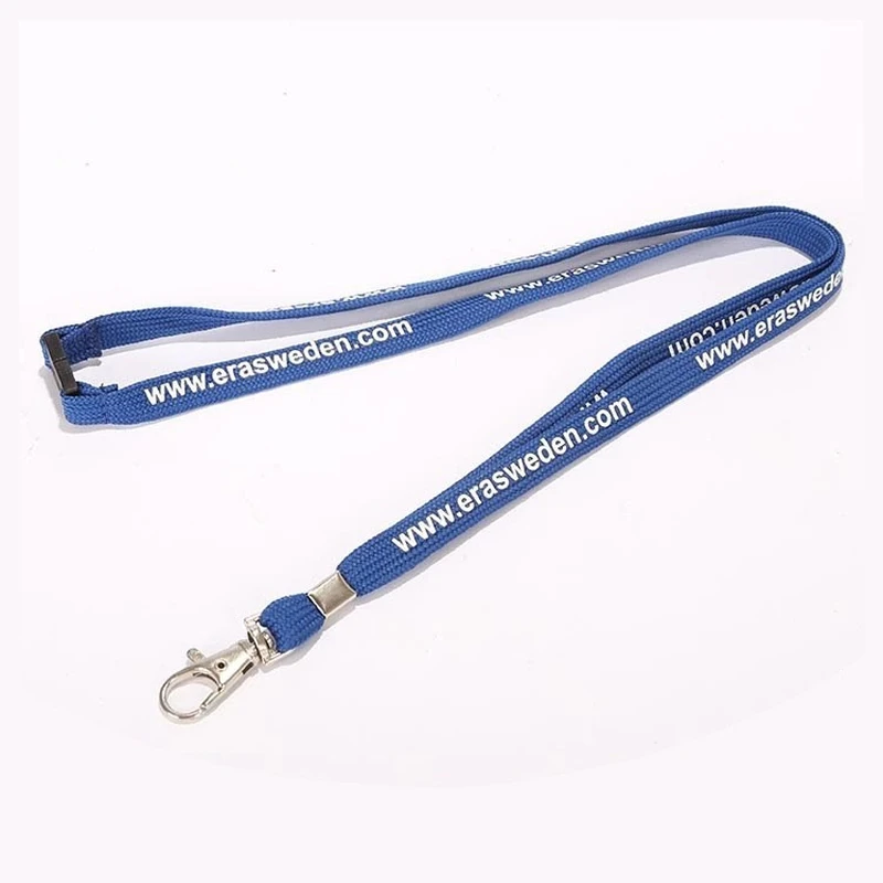 Custom Logo Flat Silk Screen Tubular Lanyard/PK Lanyard Neck Strap