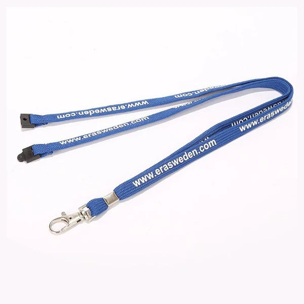Custom Logo Flat Silk Screen Tubular Lanyard/PK Lanyard Neck Strap