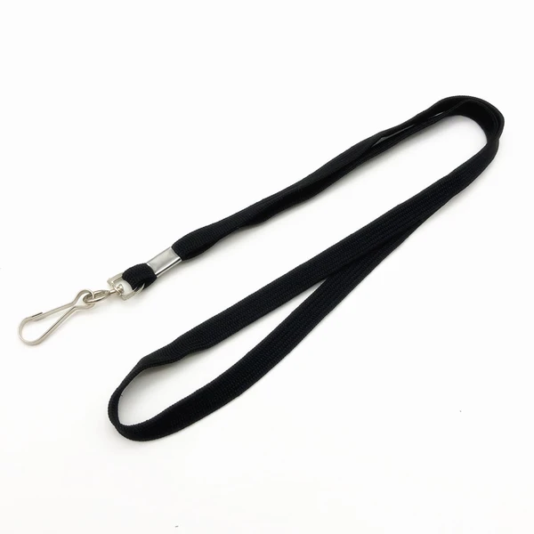 Promotional Rough Polyester Silk Screen Print Woven Neck Strap