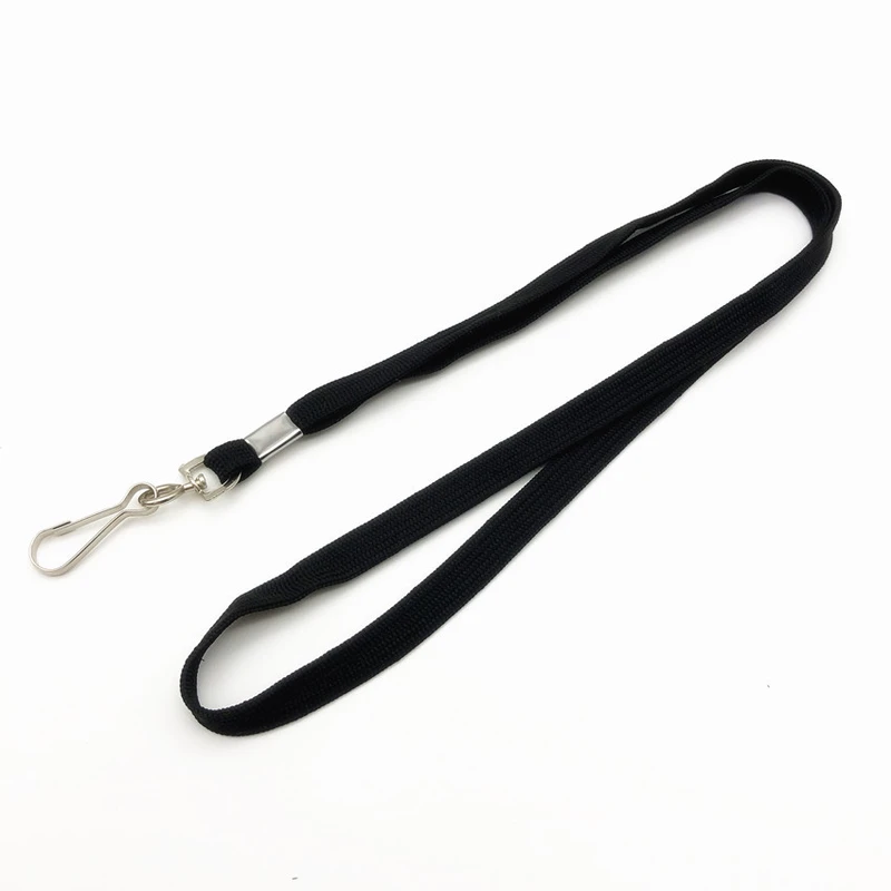 Promotional Rough Polyester Silk Screen Print Woven Neck Strap