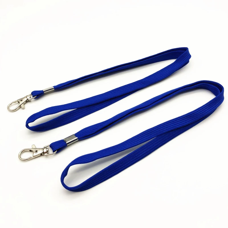 Promotional Rough Polyester Silk Screen Print Woven Neck Strap