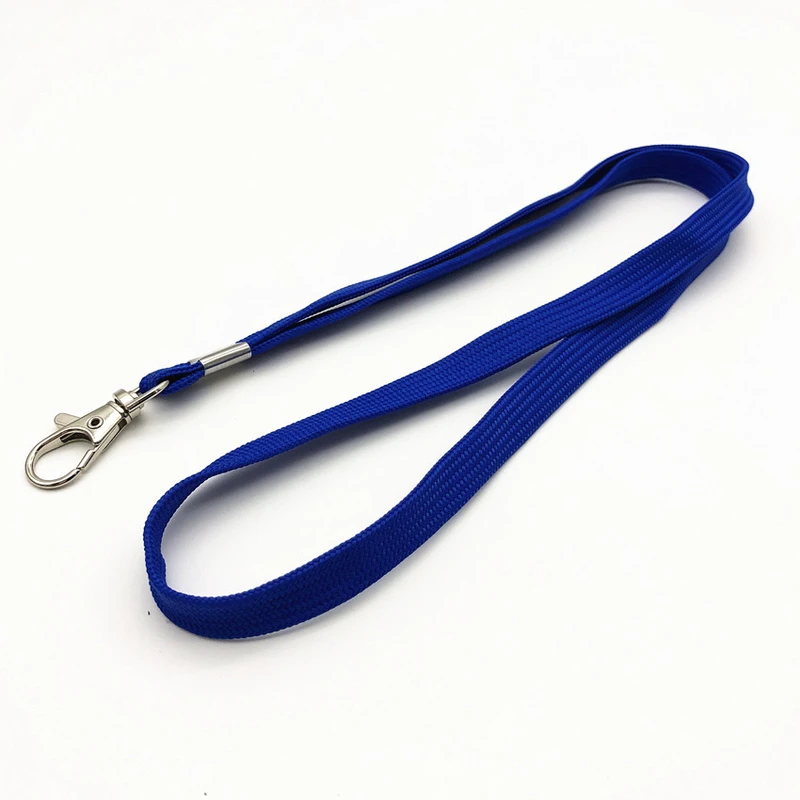 Promotional Rough Polyester Silk Screen Print Woven Neck Strap