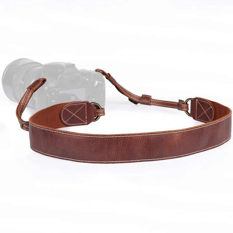 Genuine Leather Camera Neck Shoulder Belt Neck Strap for DSLR