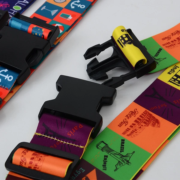 Custom Sublimation Adjustable Travelling Luggage Belt