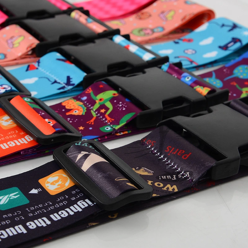 Custom Sublimation Adjustable Travelling Luggage Belt