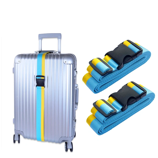 Cross Packing Travel Suitcase Luggage Strap with Adjustable Buckle