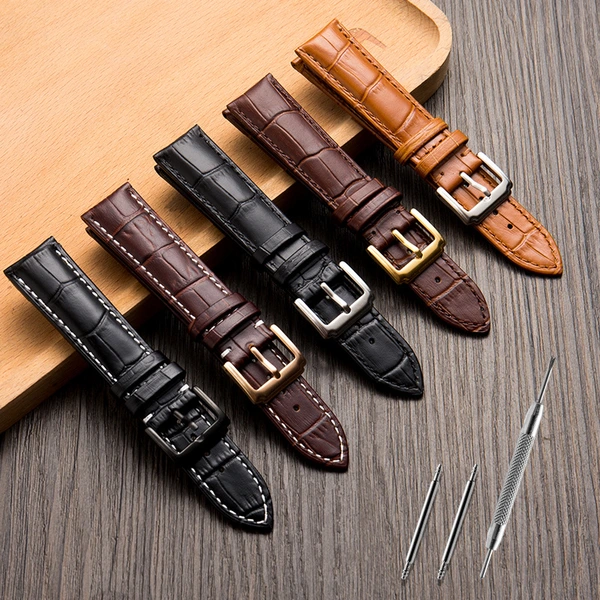 Genuine Leather Strap 16mm 18mm 20mm 22mm Watch Bracelet Belt