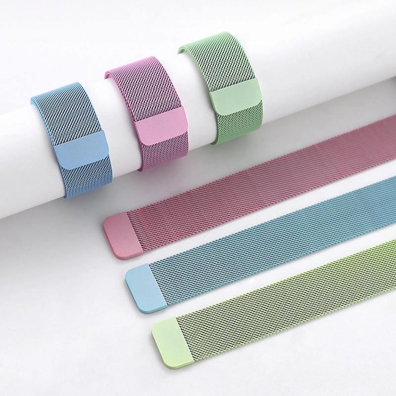 Mesh Stainless Steel Metal Smart Watch Strap Band for Apple Watch Band