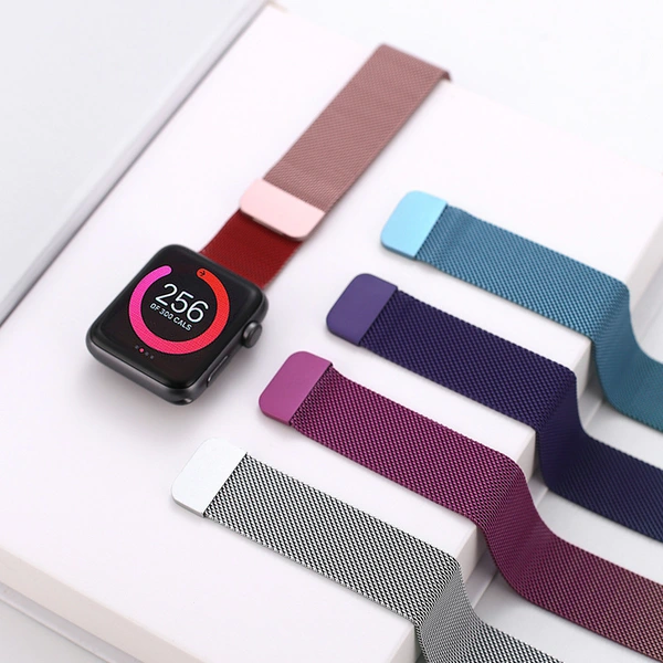 Mesh Stainless Steel Metal Smart Watch Strap Band for Apple Watch Band