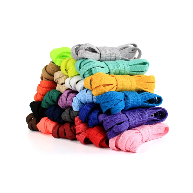 Solid Athletic Sneaker Flat Shoe String Promotional Shoe Ropes