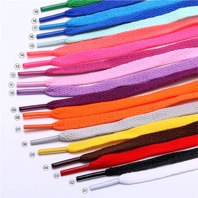 Solid Athletic Sneaker Flat Shoe String Promotional Shoe Ropes