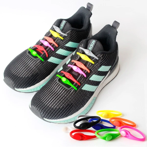 Promotional Fashion Stretch Rubber Tie-Free Sneaker Shoe Lace