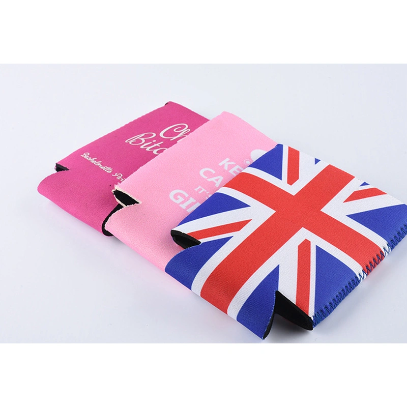 Customized Logo Neoprene Cooler Insulated Beverage Bottle Can Carrier