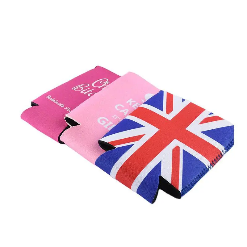 Customized Logo Neoprene Cooler Insulated Beverage Bottle Can Carrier