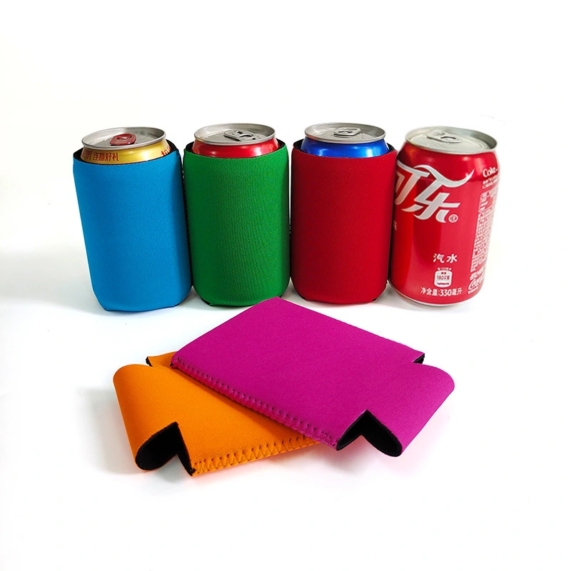 Promotional Customized Logo Solid Neoprene Koozy Can Cooler Holder
