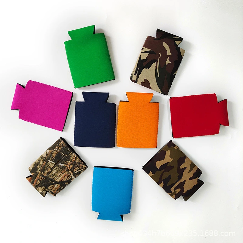 Promotional Customized Logo Solid Neoprene Koozy Can Cooler Holder