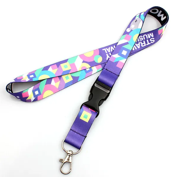 Custom Logo Company Exhibition Business Promotion Polyester Neck Strap