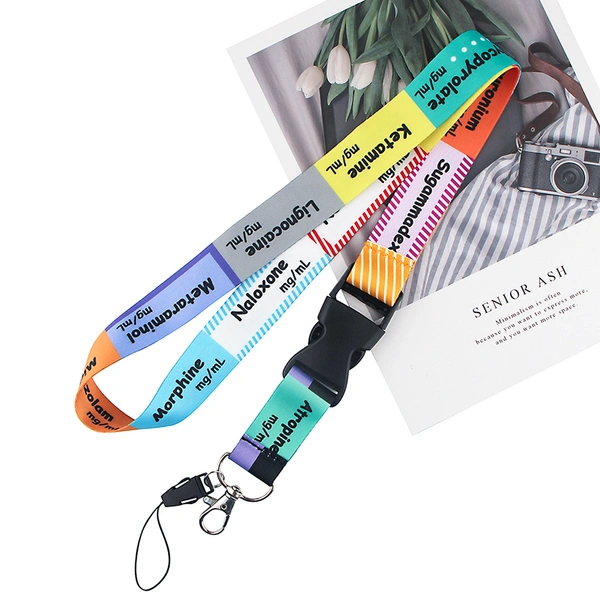 Factory Direct Wholesale Cheap Stylish Heat Transfer Print Lanyard