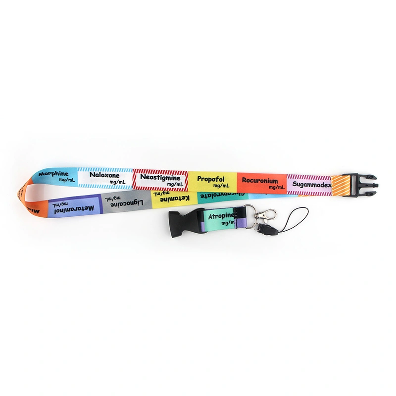 Factory Direct Wholesale Cheap Stylish Heat Transfer Print Lanyard