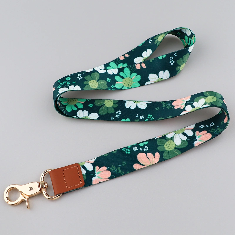 leather buckle neck strap office lanyard exhibition id lanyard