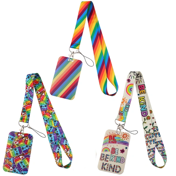 Sublimation School Office ID Card Holder Neck Strap for Girls